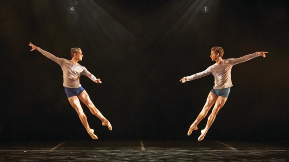 Oliver and Matthew Edwardson in Gakuro Matsui and Chihiro Nomura's 'Spark'. Photo: Sergey Pevnev.