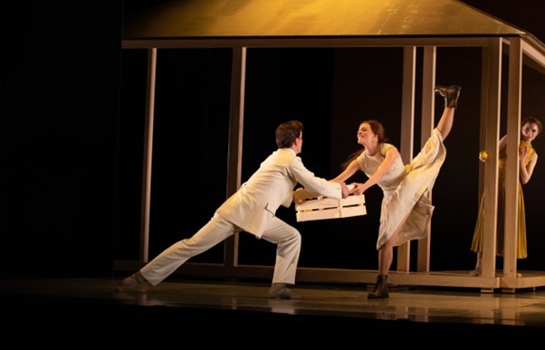(L-R) Victor Est&eacute;vez, Laura Tosar and Mia Heathcote in 'My Brilliant Career'. Photo by David Kelly