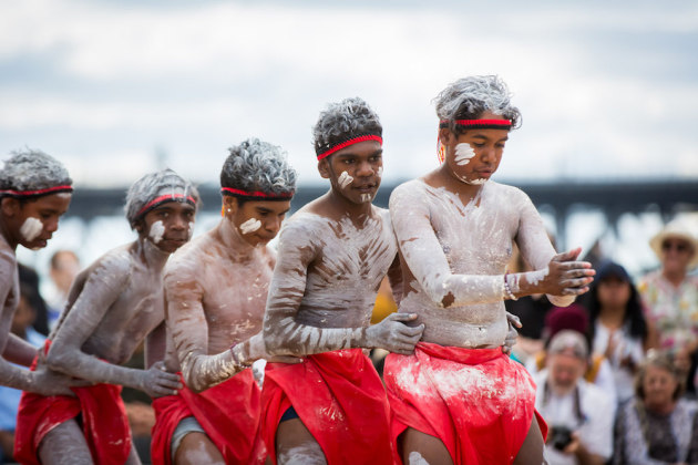Kulgoodah performing at Dance Rites 2018.  Photo: Anna Kucera.