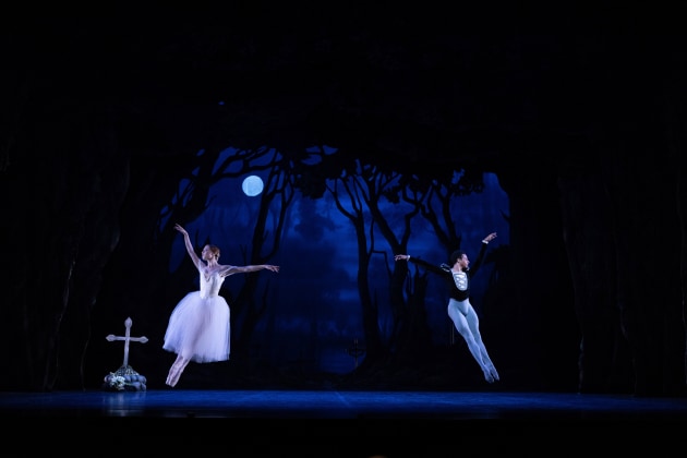 Perfectly matched: Mia Heathcote as Giselle and Patricio Rev&eacute; as Albrecht. Photo by David Kelly.