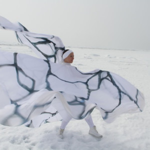 Dancer/Choreographer Jody Sperling's immersive performance at Chukchi Sea, Arctic Circle. Photo: Pierre Coupel.