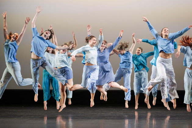 Contemporary students in 'Thank You', choreographed by Felix Sampson. Photo by Stephen A'Court.