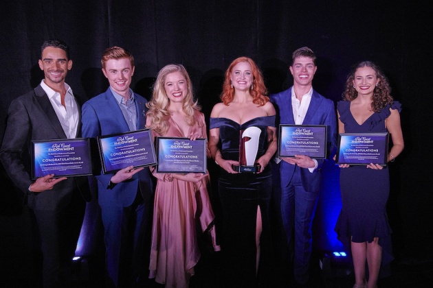2018 RGE finalists Lyndon Watts, Joel Granger, Ashleigh Rubenach, Annie Aitken (winner), Todd Jacobbson, Courtney Monsma. Photo: Brian Geach.