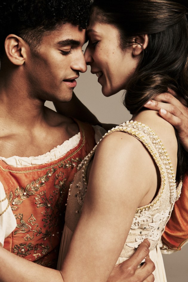 Davi Ramos as Romeo and Robyn Hendricks as Juliet in Romeo and Juliet (Cranko), The Australian Ballet. Photo: Pierre Toussaint, 2025.