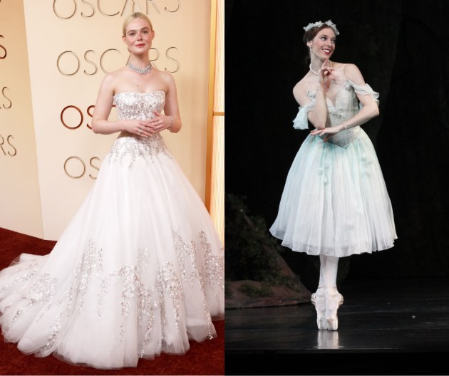 Elle Fanning. Photo by Arturo Holmes/Getty Images. Lana Jones in La Sylphide (Johan Kobborg after August Bournonville). Photo: Jeff Busby.
