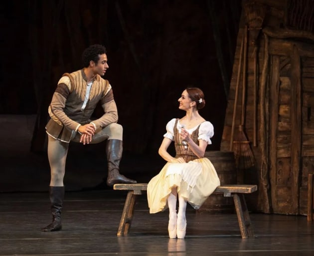 Patricio Rev&eacute; as Albrecht and Marianela N&uacute;&ntilde;ez as Giselle in Peter Wright's Giselle. Photo by Andrej Uspenski
