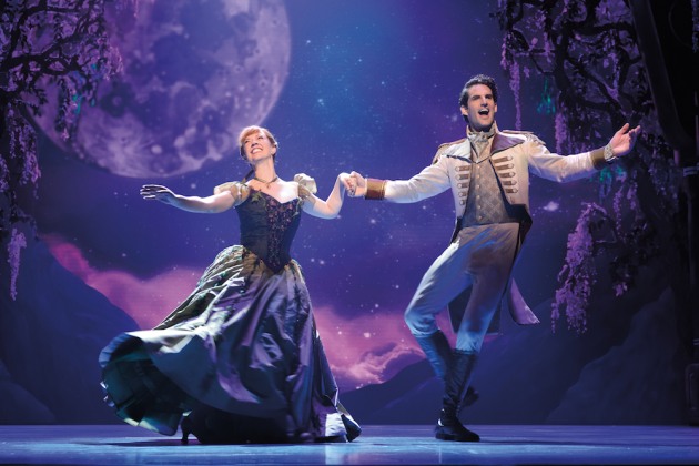 6-Patti Murin (Anna) and John Riddle (Hans) in FROZEN on Broadway. Photo by Deen van Meer copy