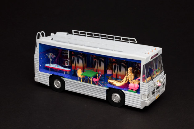 Model of a bus designed by Brian Thomson for 'Priscilla, Queen of the Desert'.