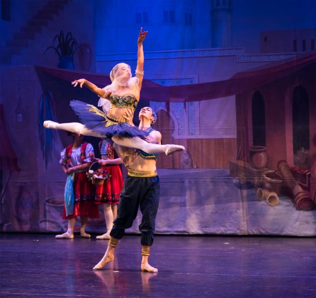 Elise Jacques as Gulnare and Cieren Edinger as Lankendem in 'Le Corsaire'.
Photo: Ron Fung