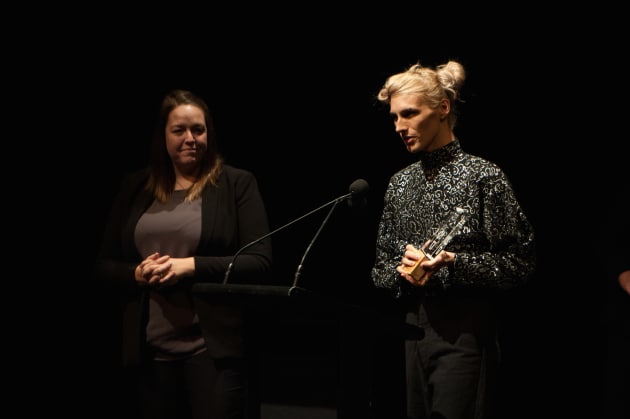 Benjamin Hancock accepts his award for Most Outstanding Male Dancer.
Photo: Samara Clifford