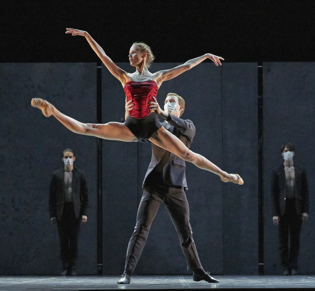 Brooke Widdison-Jacobs and Liam Green in Radio & Juliet. Photo: Sergey Pevnev.