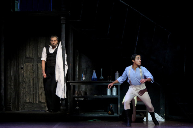 Christian Luck and Andre Santos in Coppelia. Photo: Emma Fishwick.