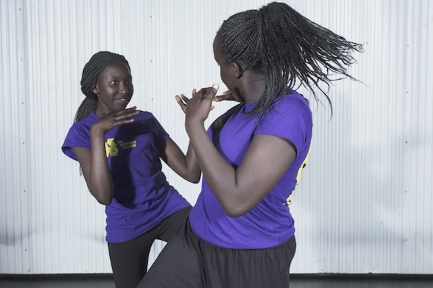 Hania Goro (12) and Ajok Theip Dor (13).  Photo:  Pia Moore.