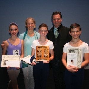 Heidi Freeman, Cameron Holmes and Joshua Jack Price with Kathy and Steven Heathcote.