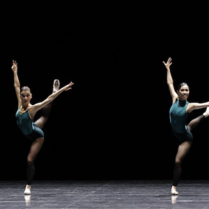 Benedicte Bemet & Ako Kondo in In the Middle Somewhat Elevated. Photo: Jeff Busby.