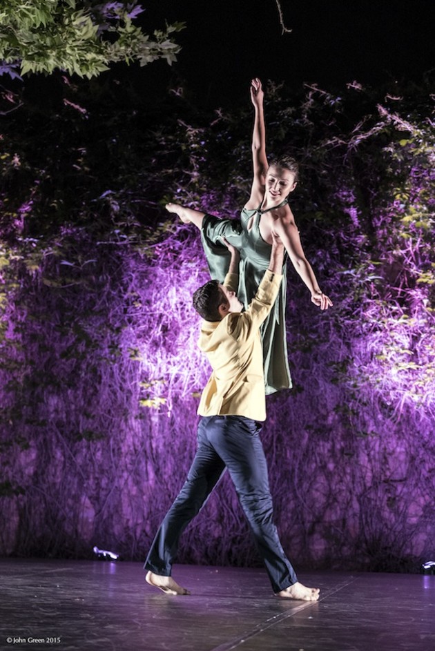 Natalie Kolobaric and Alexander Perrozzi in 59009 Tonight. Photo: Jon Green.