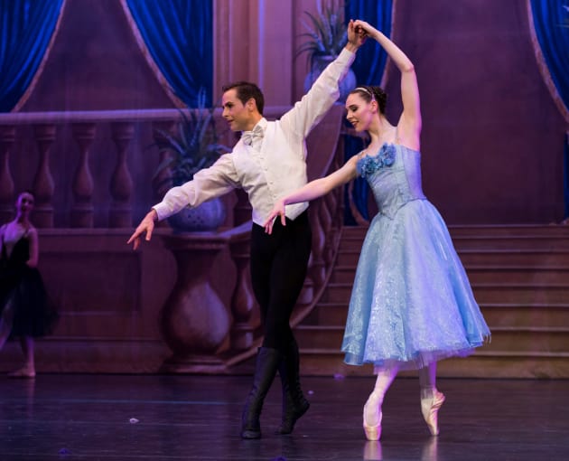 Michael Braun as the Prince and Mia Wallace as Cinderella.
Photo: RON FUNG