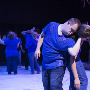 Andrew Pandos and Cinzia Schinariol in What's a nice girl like you doing in a place like this? Photo: Andy Rasheed.