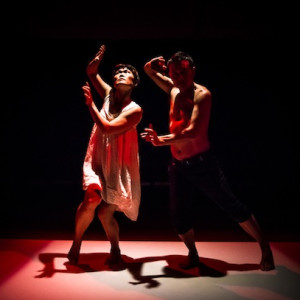 Mossoux Bonte performing Zero Zero.  Photo: Gregory Lorenzutti.
