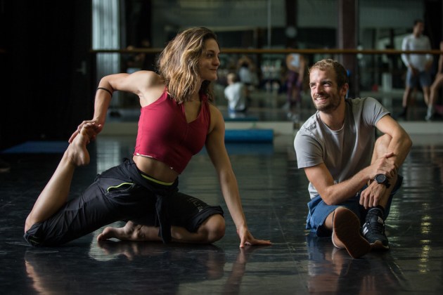 Ariella Casu and Victor Zarallo in the SDC studio. Photo: Pedro Greig.