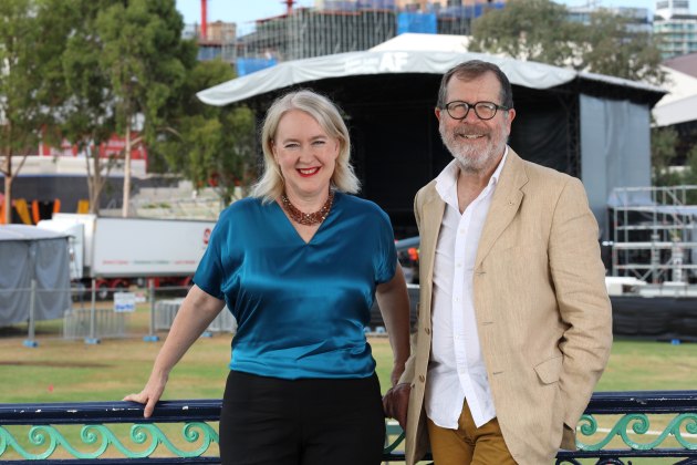 Rachel Healy and Neil Armfield. Photo: Tony Lewis.