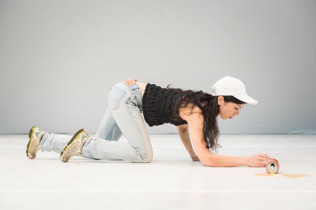 Angela Goh performing her Keir Award winning solo, 'Sky Blue Mythic'. Photo: Gregory Lorenzutti.