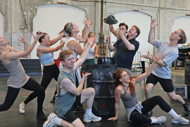 Annie Cast in Rehearsals. Photo by Shane O'Connor.