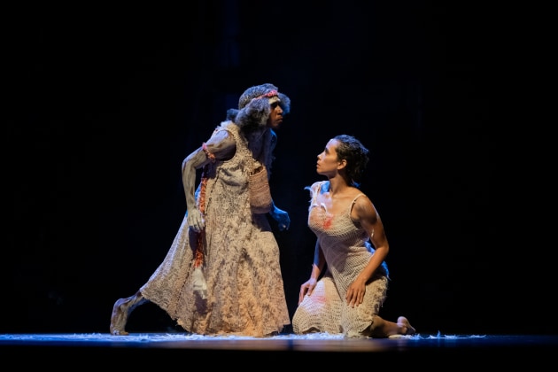 Bangarra Dance Theatre in scenes from 'Spirit'.
Photo: JACQUI MANNING