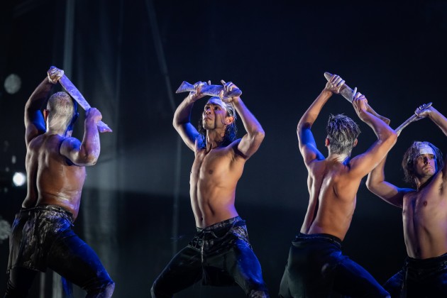Bangarra Dance Theatre in scenes from 'Spirit'.
Photo: JACQUI MANNING
