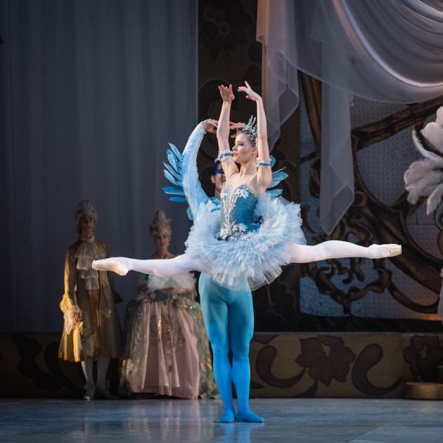 Beatrice Manser as Princess Florine and Julio Blanes as the Bluebird. Photo: Bradbury Photography.