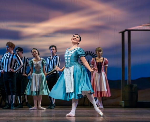 Candice Adea as Swanilda in the WA Ballet's production of 'Coppelia', choreographed after the original by Greg Horsman.
