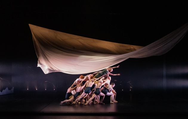 Chihiro Nomura and the dancers of the West Australian Ballet in Graeme Murphy's 'Air and Other Invisible Forces'. Photo: Bradbury Photography.