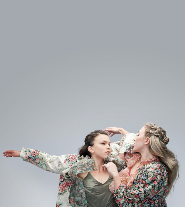 Co:3 Australia dancers Tanya Rodin and Katherine Gurr.
