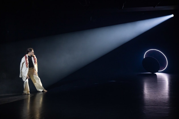 Kallum Goolagong in '5 Minute Call', choreographed by Ryan Pearson. Photo by Daniel Boud.