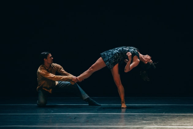 The Australian Ballet's Coco Mathieson and Timothy Coleman in 'We  New Then'. Photo by Kate Longley.