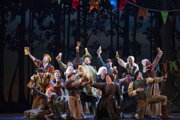 Daniel Belle as Lord Pinkerton with ensemble.