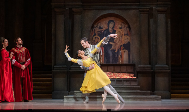 Dayana Hardy Acuna as Juliet and Charles Dashwood as Paris. Photo by Bradbury Photography.