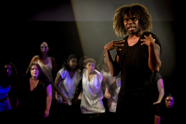 'Shadowgame', written, choreographed and performed by Jericho Lacey. Photo by Lisa Haymes.