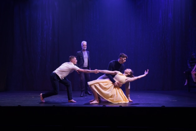 (From left) Scott Ewen, Brian Lucas, Jake McLarnon and Isabella Hood.
 Photo: DAVID KELLY.