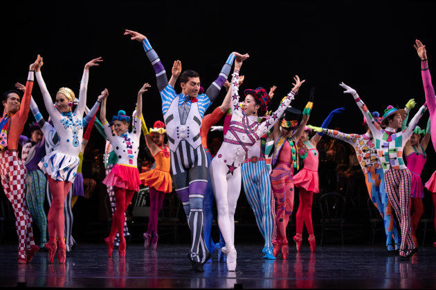 The Qld Ballet ensemble in MacMillan's 'Elite Syncopations.
