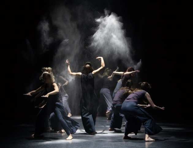 Third year students in Daniel Riley's 'Twelve Ascensions'. Photo: Fiona Cullen.
