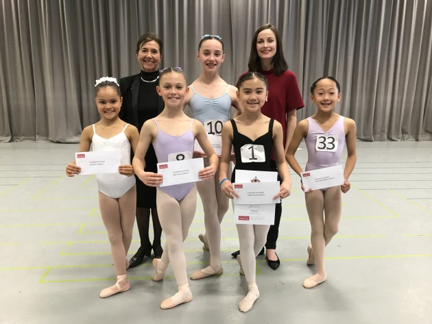 Grade 3 winners and adjudicators (L-R) Melodie Lamont, Charlize Duck, Erin Holt, Annabelle Natalia Tran.