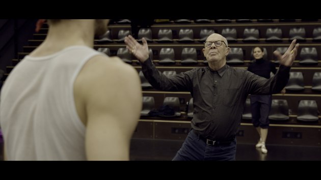 A scene from 'Hans van Manen - Just Dance the Steps', a doco by Willem Aerts.
