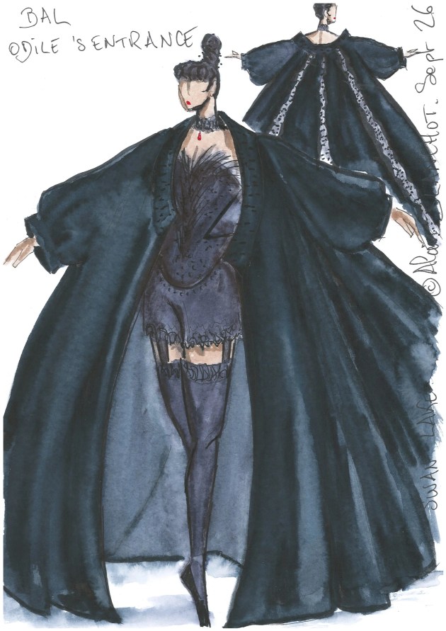 Costume design for Nouveaux Ballet Russes' 'Swan Lake' by Alain Blanchot