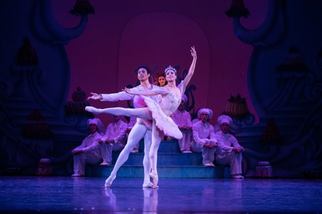 Yanela Pinera and Patricio Reve in the Grand Pas de deux. Photo by David Kelly.