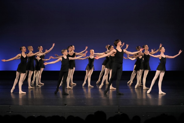 Opening defile on the final evening of the gala, directed by Jenny Trafford. Photo: DancePro Photography