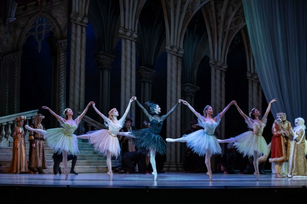 (From left) Laura Tosar, Mia Heathcote, Georgia Swan, Serena Green and Chiara Gonzalez as the fairies.