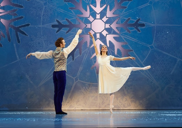 Liam Green as Uncle Drosselmeyer with Carina Roberts as Clara in The Nutcracker. Photo: Sergey Pevnev.