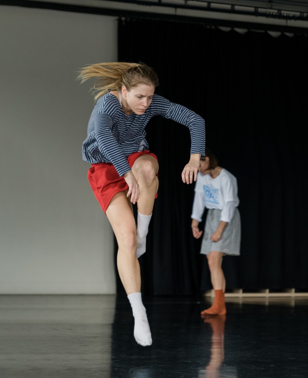 Lonii Garnons Williams rehearsing Shechter's 'Cult'. Photo: Jade Ferguson.