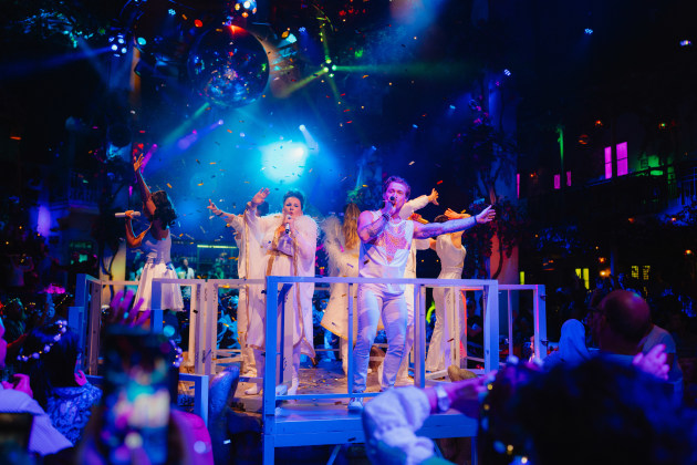 The London cast of Mamma Mia! The Party. Photo: Grant Walker.